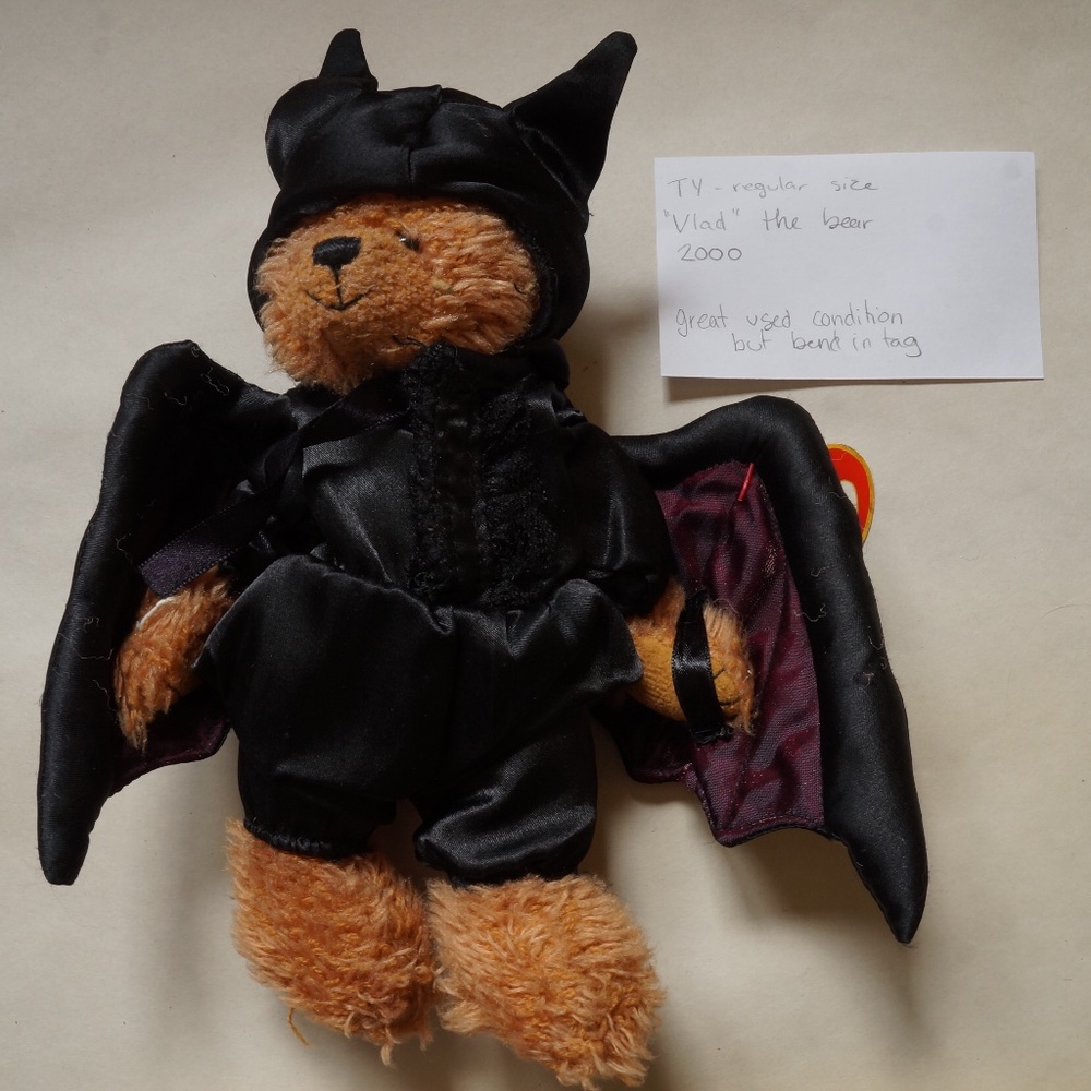 TY - beanie baby - Vlad the bear (2000) with tag